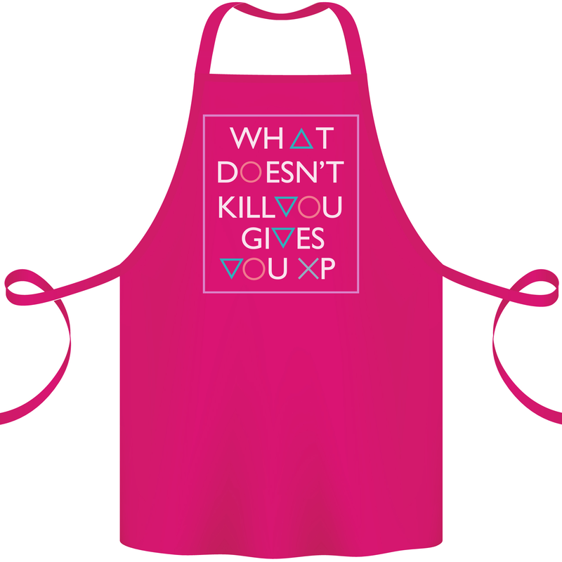 XP Gamer Gaming Arcade Games RPG Cotton Apron 100% Organic Pink