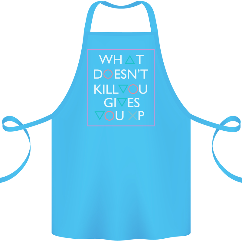 XP Gamer Gaming Arcade Games RPG Cotton Apron 100% Organic Turquoise