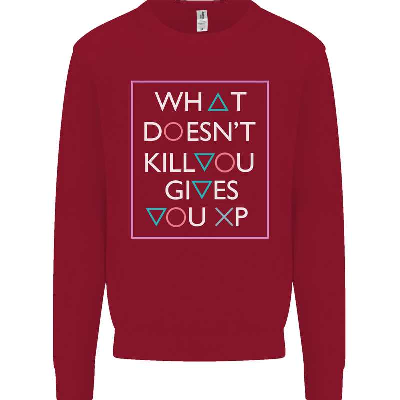 XP Gamer Gaming Arcade Games RPG Kids Sweatshirt Jumper Red