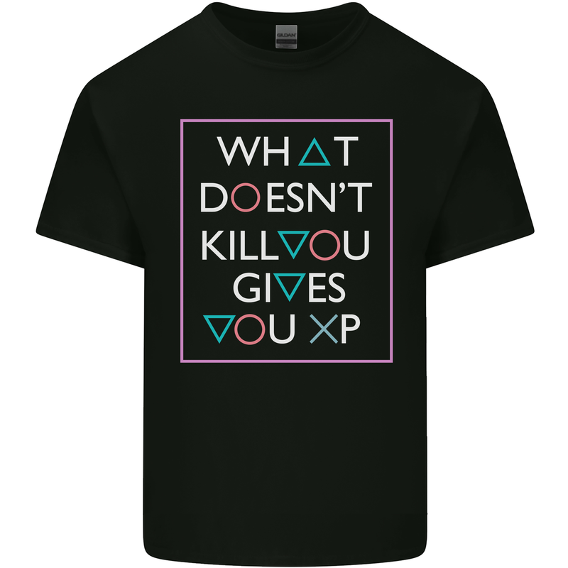 XP Gamer Gaming Arcade Games RPG Kids T-Shirt Childrens Black