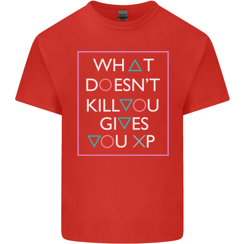 XP Gamer Gaming Arcade Games RPG Kids T-Shirt Childrens Red