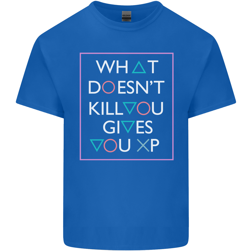 XP Gamer Gaming Arcade Games RPG Kids T-Shirt Childrens Royal Blue
