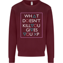 XP Gamer Gaming Arcade Games RPG Mens Sweatshirt Jumper Maroon