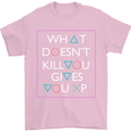XP Gamer Gaming Arcade Games RPG Mens T-Shirt Cotton Gildan Light Pink