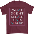 XP Gamer Gaming Arcade Games RPG Mens T-Shirt Cotton Gildan Maroon