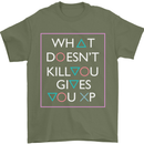 XP Gamer Gaming Arcade Games RPG Mens T-Shirt Cotton Gildan Military Green