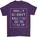 XP Gamer Gaming Arcade Games RPG Mens T-Shirt Cotton Gildan Purple