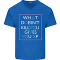 XP Gamer Gaming Arcade Games RPG Mens V-Neck Cotton T-Shirt Royal Blue