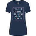 XP Gamer Gaming Arcade Games RPG Womens Wider Cut T-Shirt Navy Blue