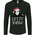 Xmas Let it Snow Funny Christmas Mens Long Sleeve T-Shirt Black