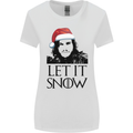 Xmas Let it Snow Funny Christmas Womens Wider Cut T-Shirt White