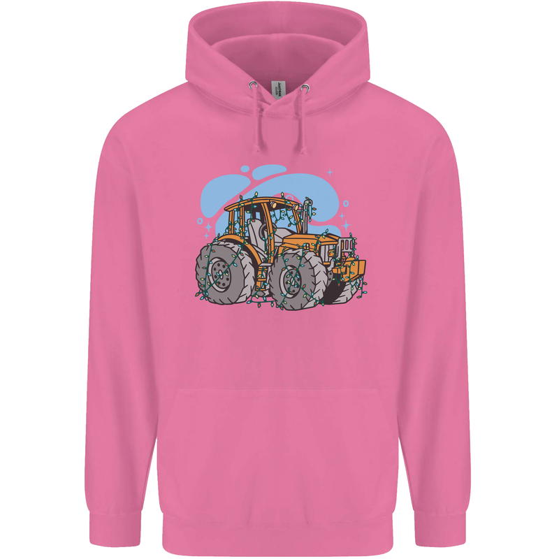 Xmas Tractor Farming Farmer Christmas Childrens Kids Hoodie Azalea