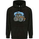 Xmas Tractor Farming Farmer Christmas Childrens Kids Hoodie Black