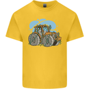 Xmas Tractor Farming Farmer Christmas Kids T-Shirt Childrens Yellow