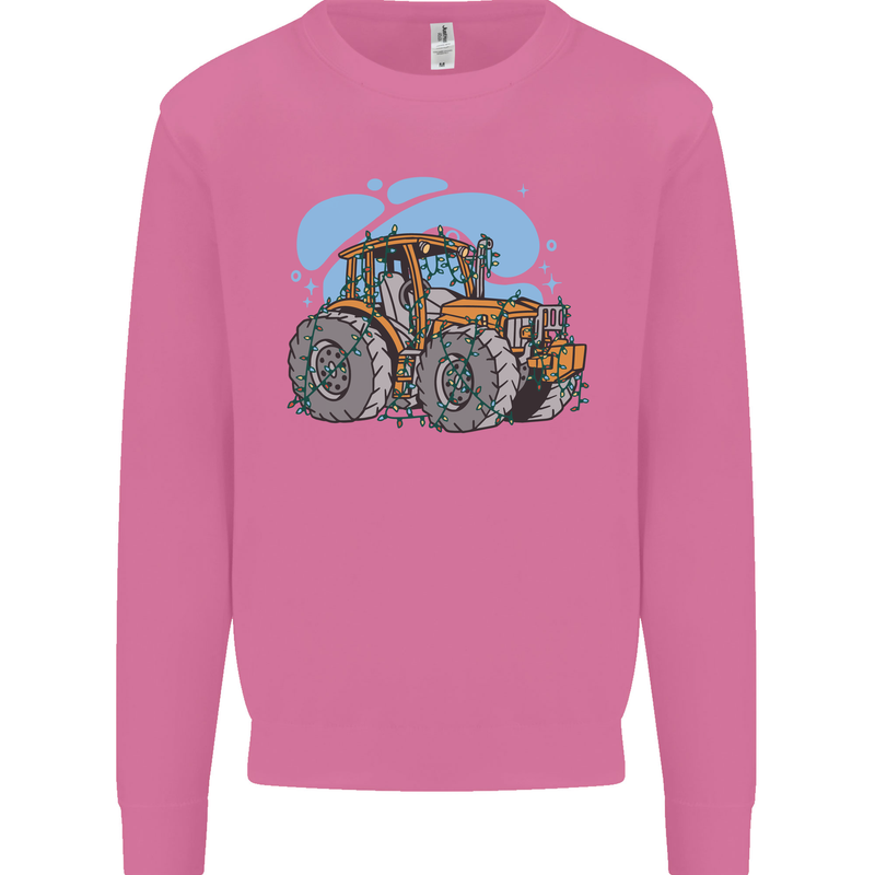 Xmas Tractor Farming Farmer Christmas Mens Sweatshirt Jumper Azalea