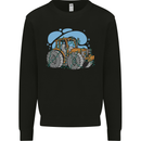 Xmas Tractor Farming Farmer Christmas Mens Sweatshirt Jumper Black