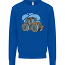 Xmas Tractor Farming Farmer Christmas Mens Sweatshirt Jumper Royal Blue