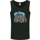 Xmas Tractor Farming Farmer Christmas Mens Vest Tank Top Black