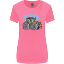 Xmas Tractor Farming Farmer Christmas Womens Wider Cut T-Shirt Azalea