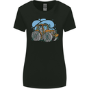 Xmas Tractor Farming Farmer Christmas Womens Wider Cut T-Shirt Black