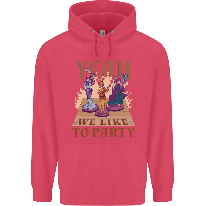 Yeah We Like to Party Role Playing Game RPG Childrens Kids Hoodie Heliconia