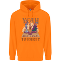 Yeah We Like to Party Role Playing Game RPG Childrens Kids Hoodie Orange