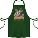 Yeah We Like to Party Role Playing Game RPG Cotton Apron 100% Organic Forest Green