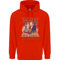 Yeah We Like to Party Role Playing Game RPG Mens 80% Cotton Hoodie Bright Red