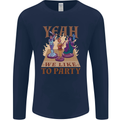 Yeah We Like to Party Role Playing Game RPG Mens Long Sleeve T-Shirt Navy Blue