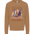 Yeah We Like to Party Role Playing Game RPG Mens Sweatshirt Jumper Caramel Latte