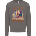 Yeah We Like to Party Role Playing Game RPG Mens Sweatshirt Jumper Charcoal