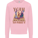 Yeah We Like to Party Role Playing Game RPG Mens Sweatshirt Jumper Light Pink