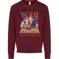 Yeah We Like to Party Role Playing Game RPG Mens Sweatshirt Jumper Maroon