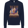 Yeah We Like to Party Role Playing Game RPG Mens Sweatshirt Jumper Navy Blue