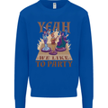Yeah We Like to Party Role Playing Game RPG Mens Sweatshirt Jumper Royal Blue