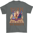 Yeah We Like to Party Role Playing Game RPG Mens T-Shirt Cotton Gildan Charcoal