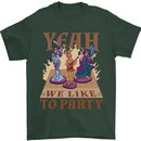 Yeah We Like to Party Role Playing Game RPG Mens T-Shirt Cotton Gildan Forest Green