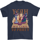 Yeah We Like to Party Role Playing Game RPG Mens T-Shirt Cotton Gildan Navy Blue
