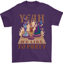 Yeah We Like to Party Role Playing Game RPG Mens T-Shirt Cotton Gildan Purple