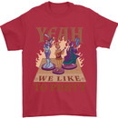 Yeah We Like to Party Role Playing Game RPG Mens T-Shirt Cotton Gildan Red