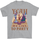 Yeah We Like to Party Role Playing Game RPG Mens T-Shirt Cotton Gildan Sports Grey