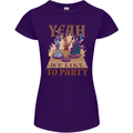 Yeah We Like to Party Role Playing Game RPG Womens Petite Cut T-Shirt Purple