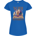 Yeah We Like to Party Role Playing Game RPG Womens Petite Cut T-Shirt Royal Blue