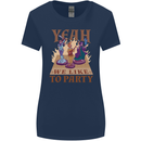 Yeah We Like to Party Role Playing Game RPG Womens Wider Cut T-Shirt Navy Blue
