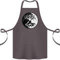 Yggdrasil Tree Cotton Apron 100% Organic Dark Grey