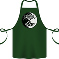 Yggdrasil Tree Cotton Apron 100% Organic Forest Green