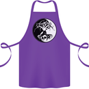Yggdrasil Tree Cotton Apron 100% Organic Purple