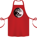 Yggdrasil Tree Cotton Apron 100% Organic Red