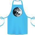 Yggdrasil Tree Cotton Apron 100% Organic Turquoise