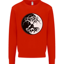 Yggdrasil Tree Kids Sweatshirt Jumper Bright Red
